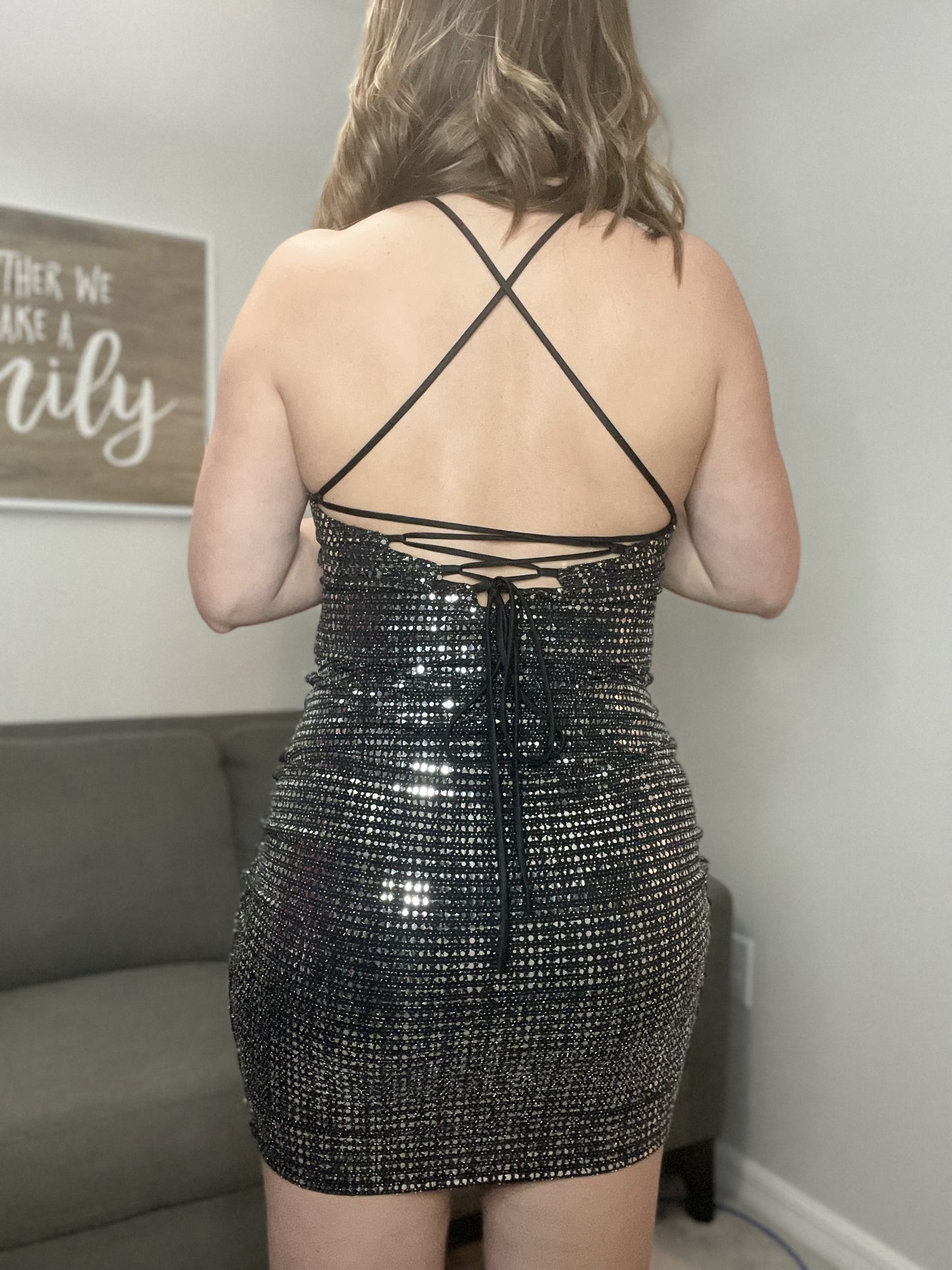 Lace Back Midi Dress